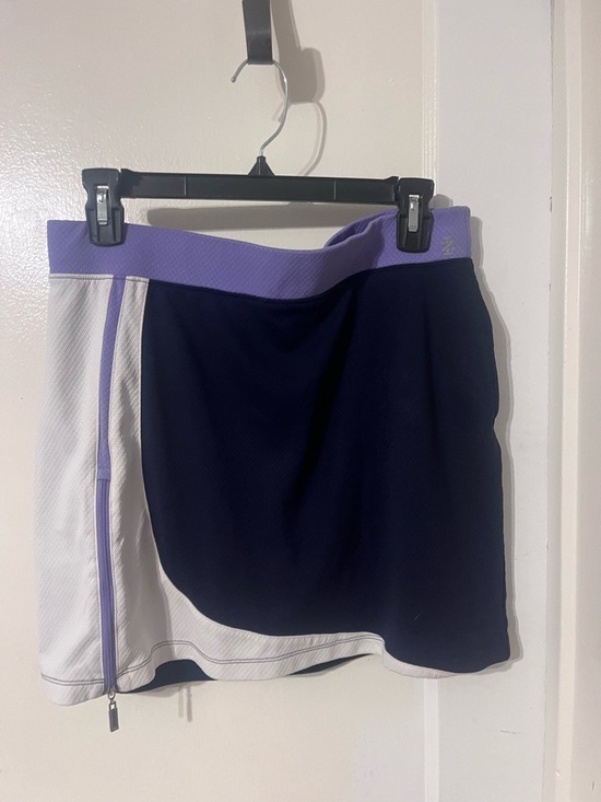 Izod Dresses & Skirts - Izod Navy Golf Skirt with Lavender Waistband Trim